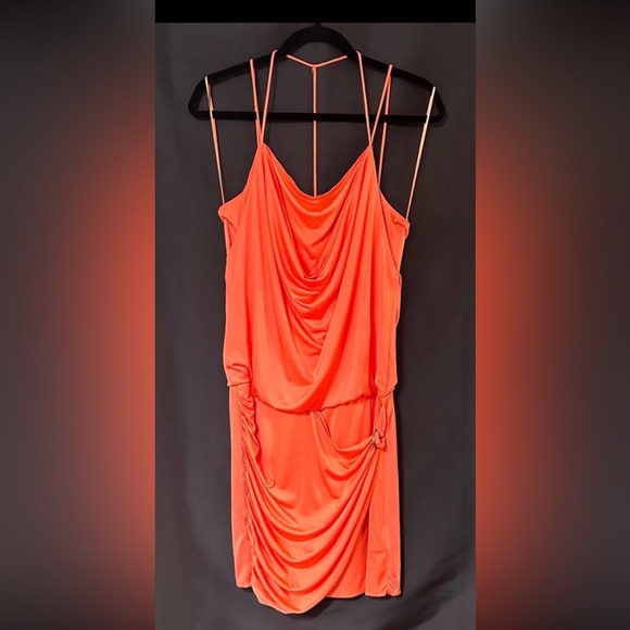 Guess Peachy Orange Strappy Sexy Summer Dress - Picture 1 of 6